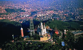 Tour bici Barcelona grups Tibidabo