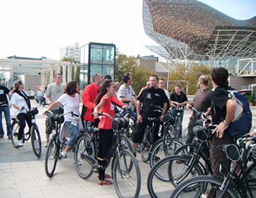 Tour velo Barcelone Frank Gehry