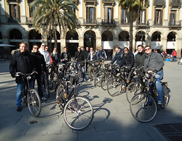 Tour velo Barcelone groupe