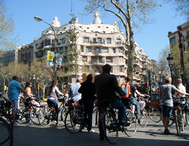 Tour velo Barcelone Gaudi Modernisme