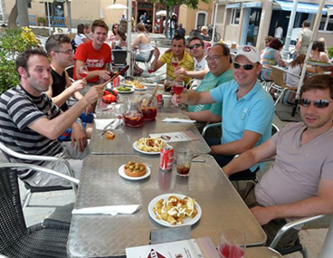 Tour velo Barcelone tapas plage Barceloneta