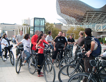 Barcelona fiets tour Frank Gehry