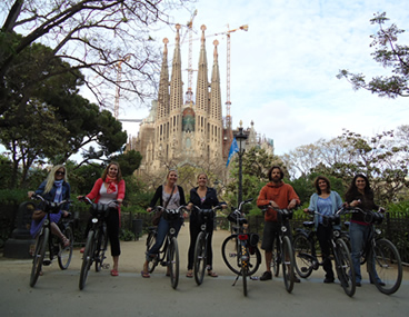 Barcelona fietstocht Heilige Familie