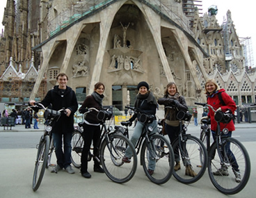 Fietsen door Barcelona Gaudi