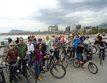 Barcelona fiets strand tour Port Olimpic