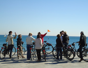 Barcelona strand fiets tour