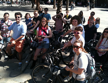 Barcelona studenten fietstour