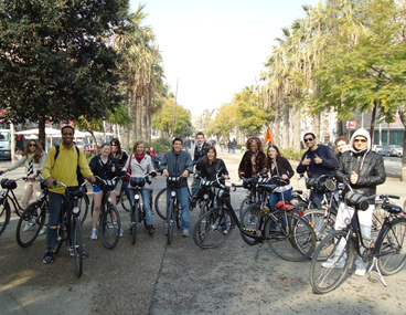 Barcelona studenten fietstour