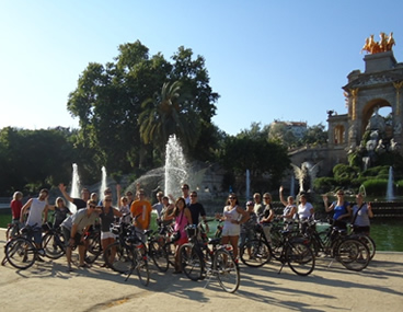 Barcelona studenten fietstour met gids